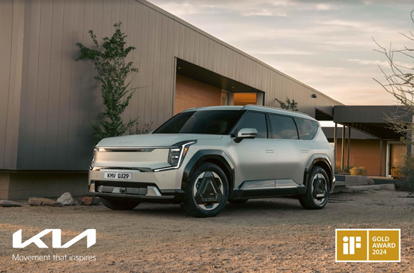 Kia galardonada con cinco premios iF Design Awards 2024, EV9 se lleva el prestigiado “Gold”