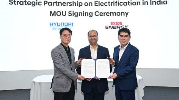Hyundai Motor y Kia forjan una asociación estratégica con Exide Energy para la producción local de baterías para vehículos eléctricos en la India