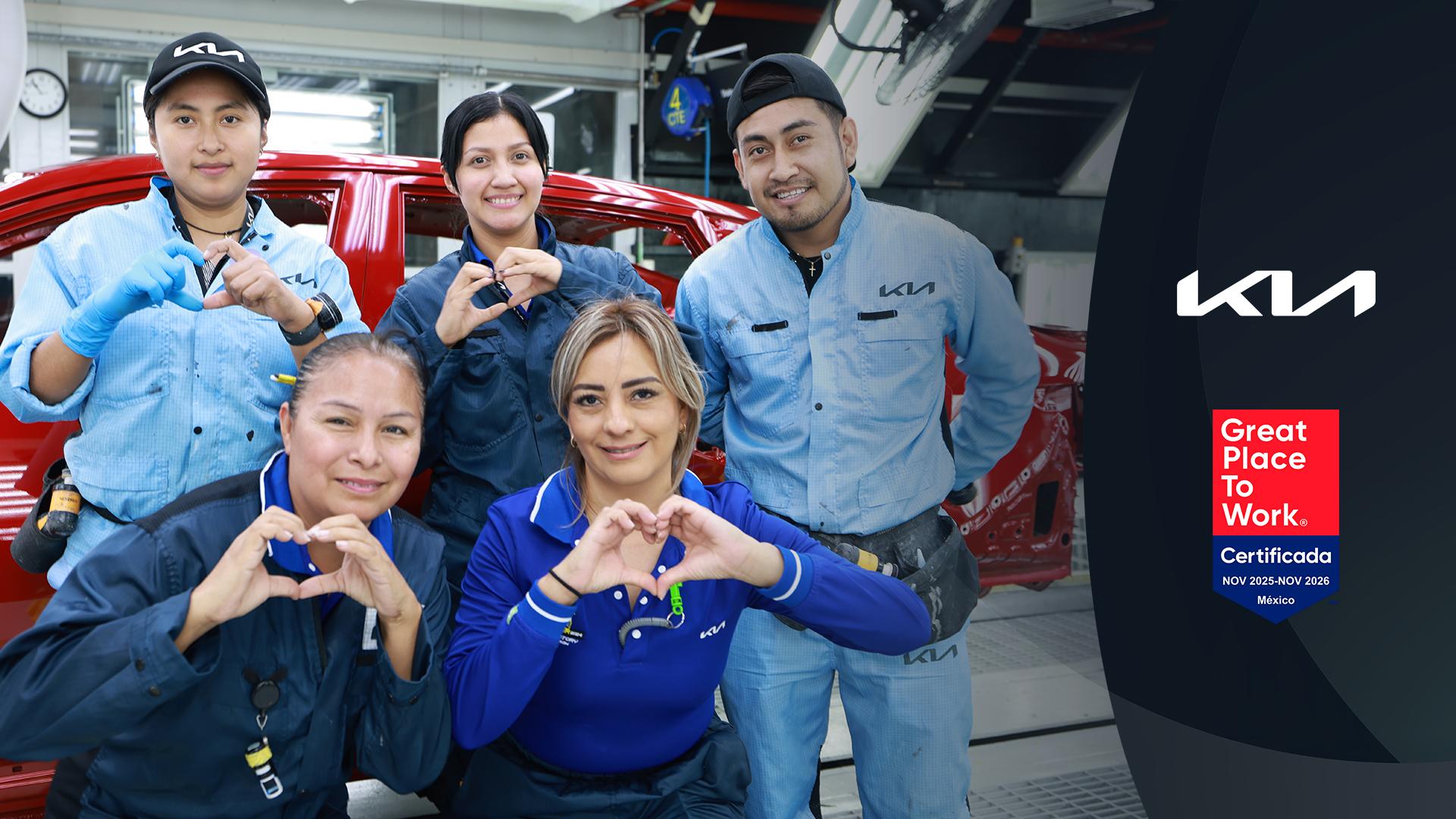 Kia México obtiene certificación Great Place to Work