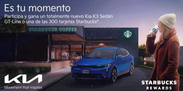 Sorbos de emoción con Kia y Starbucks®: participa y gana un nuevo Kia K3 Sedán GT-Line