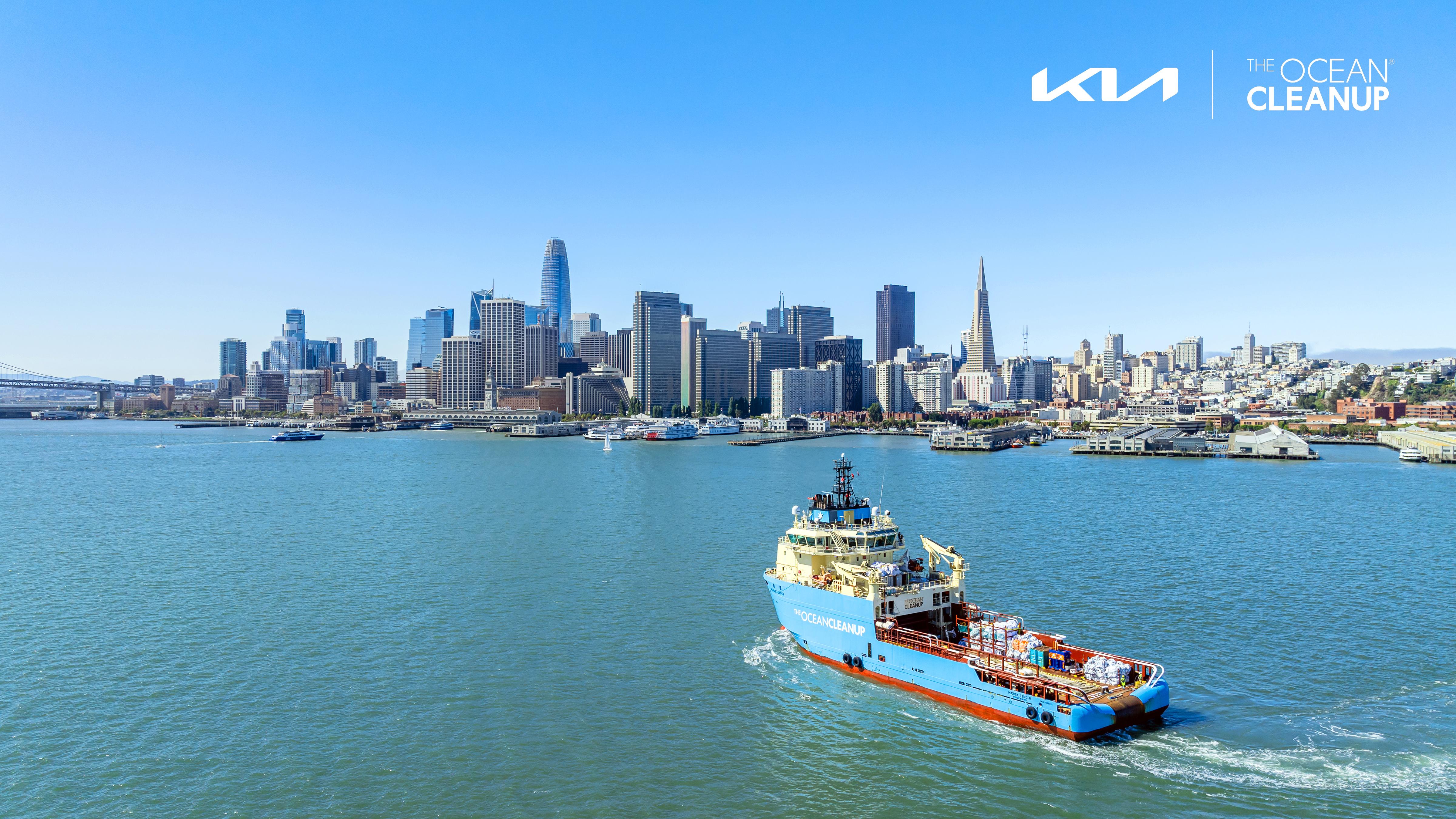 Kia y The Ocean Cleanup celebran los logros de su asociación y trazan un plan de futuro para la limpieza de la Gran Isla de Basura del Pacífico