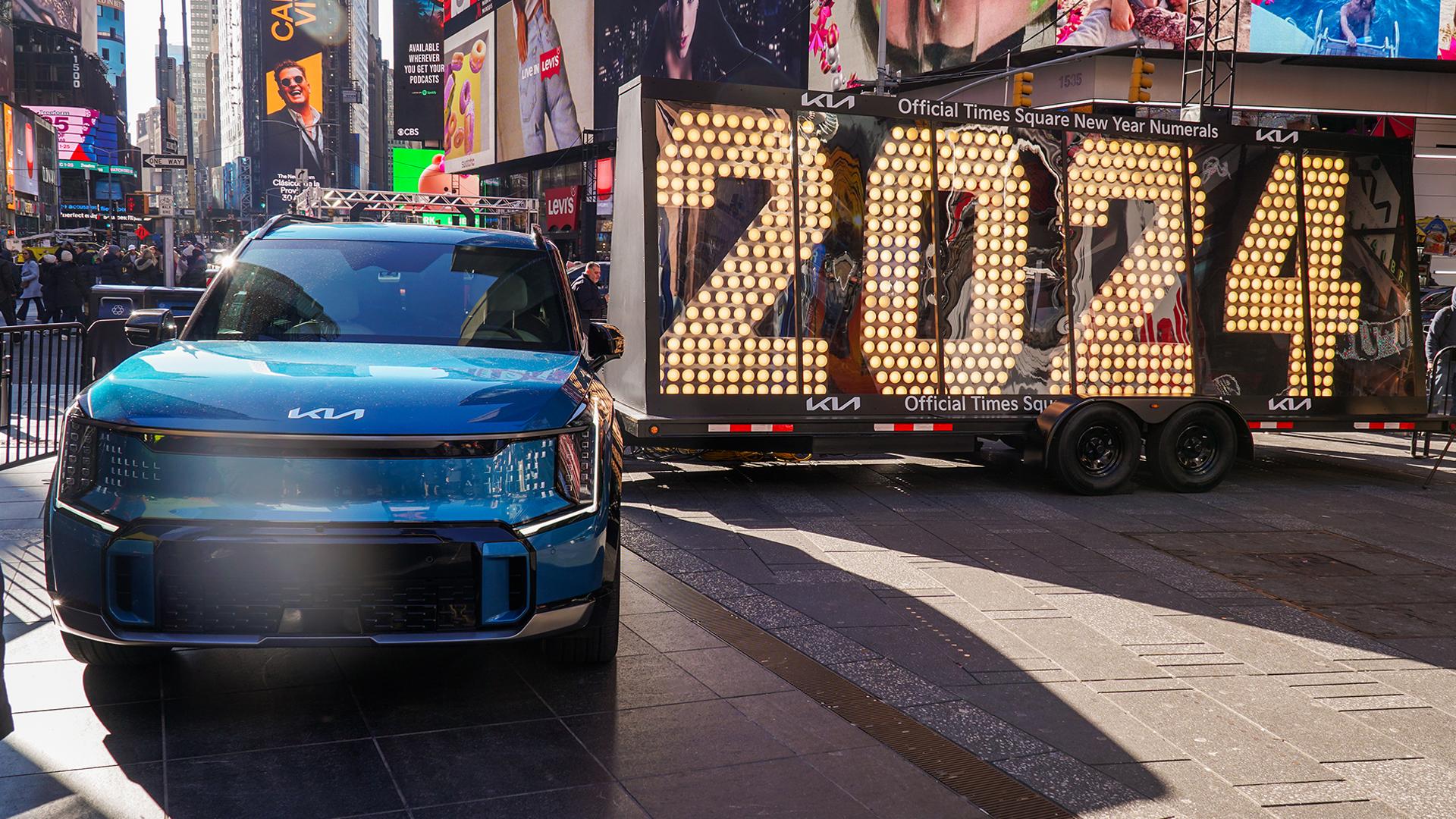 Kia lleva los números de 2024 para la cuenta regresiva de Año Nuevo en Times Square