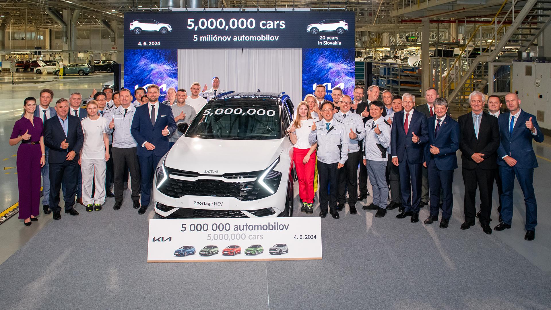 Kia Eslovaquia alcanza cinco millones de unidades producidas